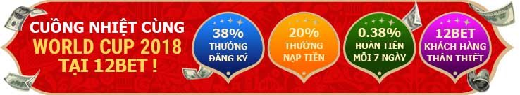 12bet thưởng 30% chúc mừng sinh nhật người chơi