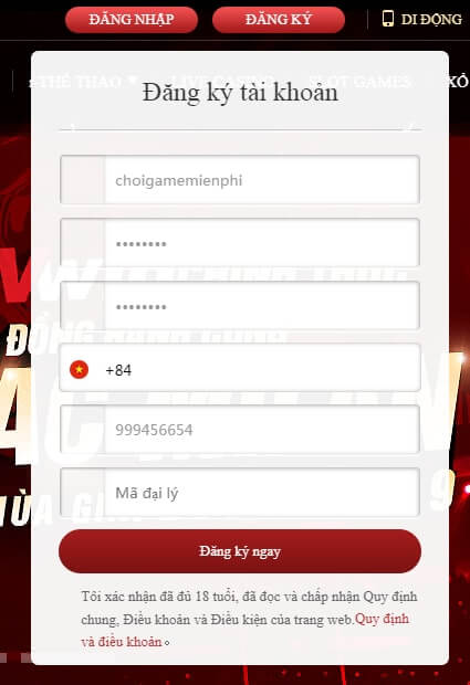 Hướng dẫn cách đăng ký Vwin tại website chính thức