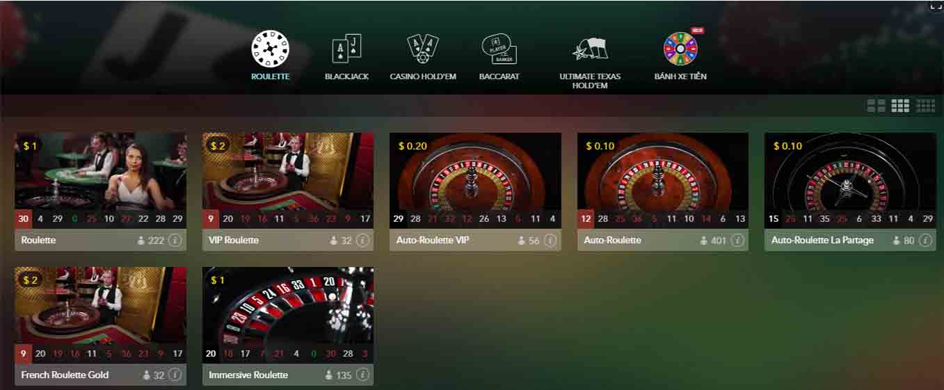 Trải nghiệm chơi Roulette online tại nhà cái Empire777