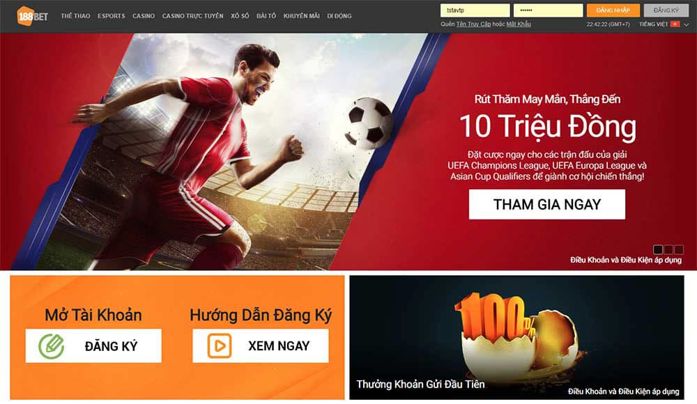 Tìm hiểu về khuyến mãi casino 188BET