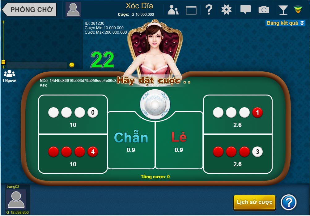 Chiến thuật chơi xóc đĩa online tại 188BET casino