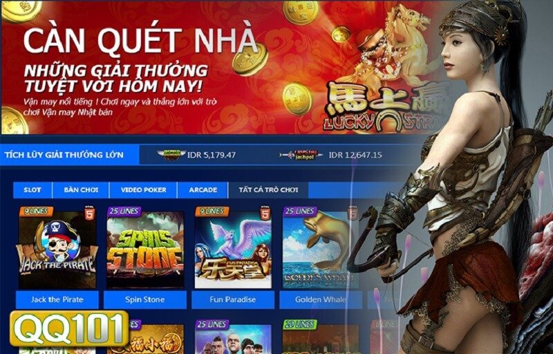 Chơi xèng online Queen Of Atlantis tại M88