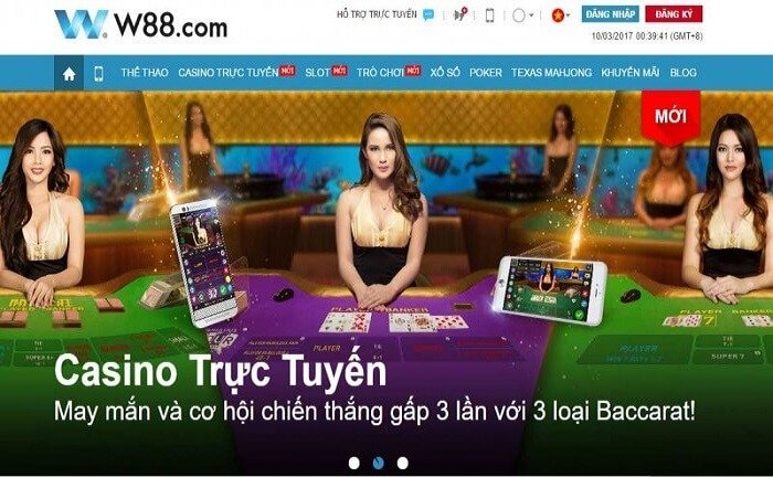 Review và hướng dẫn cách chơi casino, xổ số tại Sòng casino w88