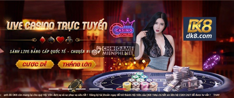 Địa chỉ nhà cái DK8 chơi cá cược, game bài uy tín