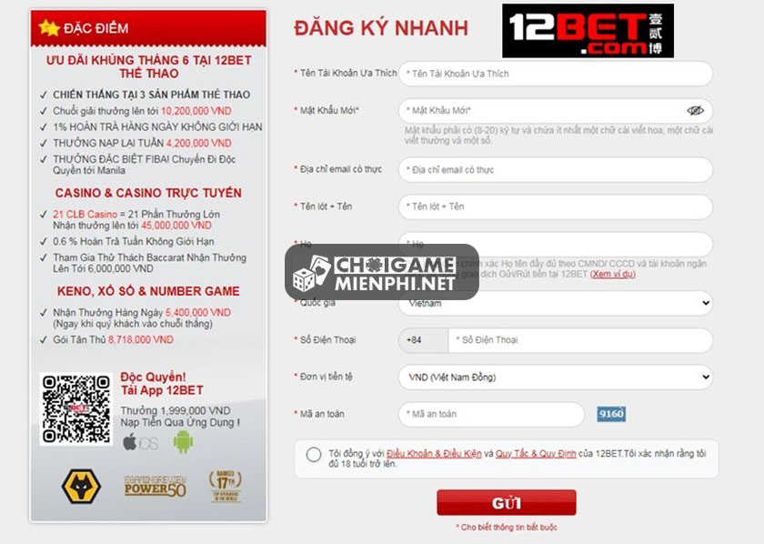 register at 12bet