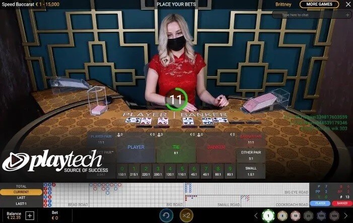 Playing Playtech Live Casino