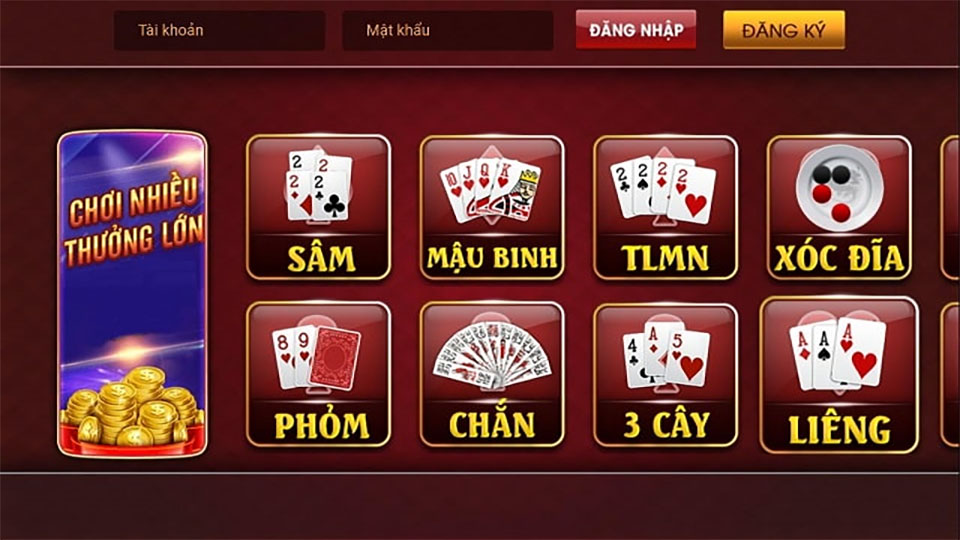 game đánh bài rút tiền mặt